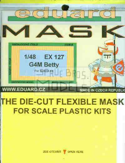 EDUEX127 1:48 Eduard Mask - G4M Betty (TAM kit) #EX127 - Sprue
