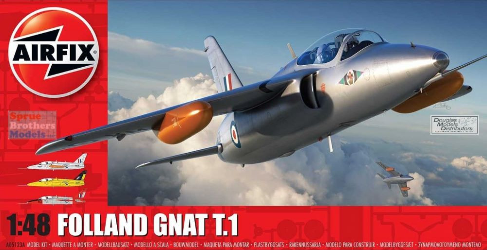 AFX05123A 1:48 Airfix Folland Gnat T.1 - Sprue Brothers Models LLC