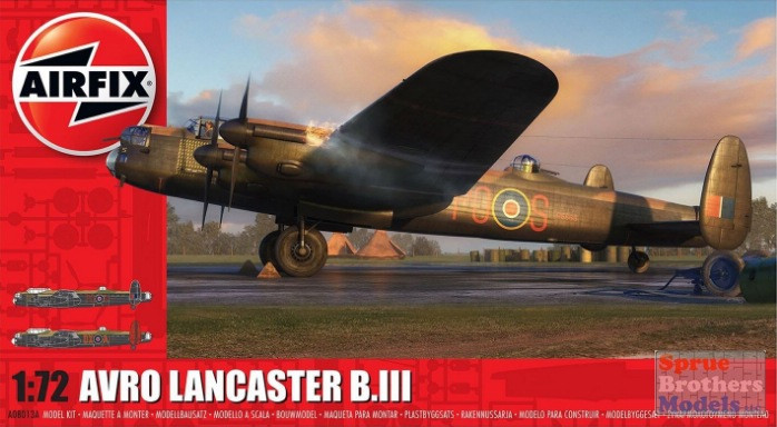 AFX08013A 1:72 Airfix Avro Lancaster B.III - Sprue Brothers Models LLC