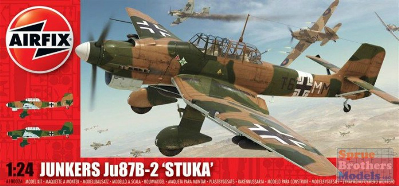 AFX18002 1:24 Airfix Junkers Ju 87B-2 Stuka - Sprue Brothers 