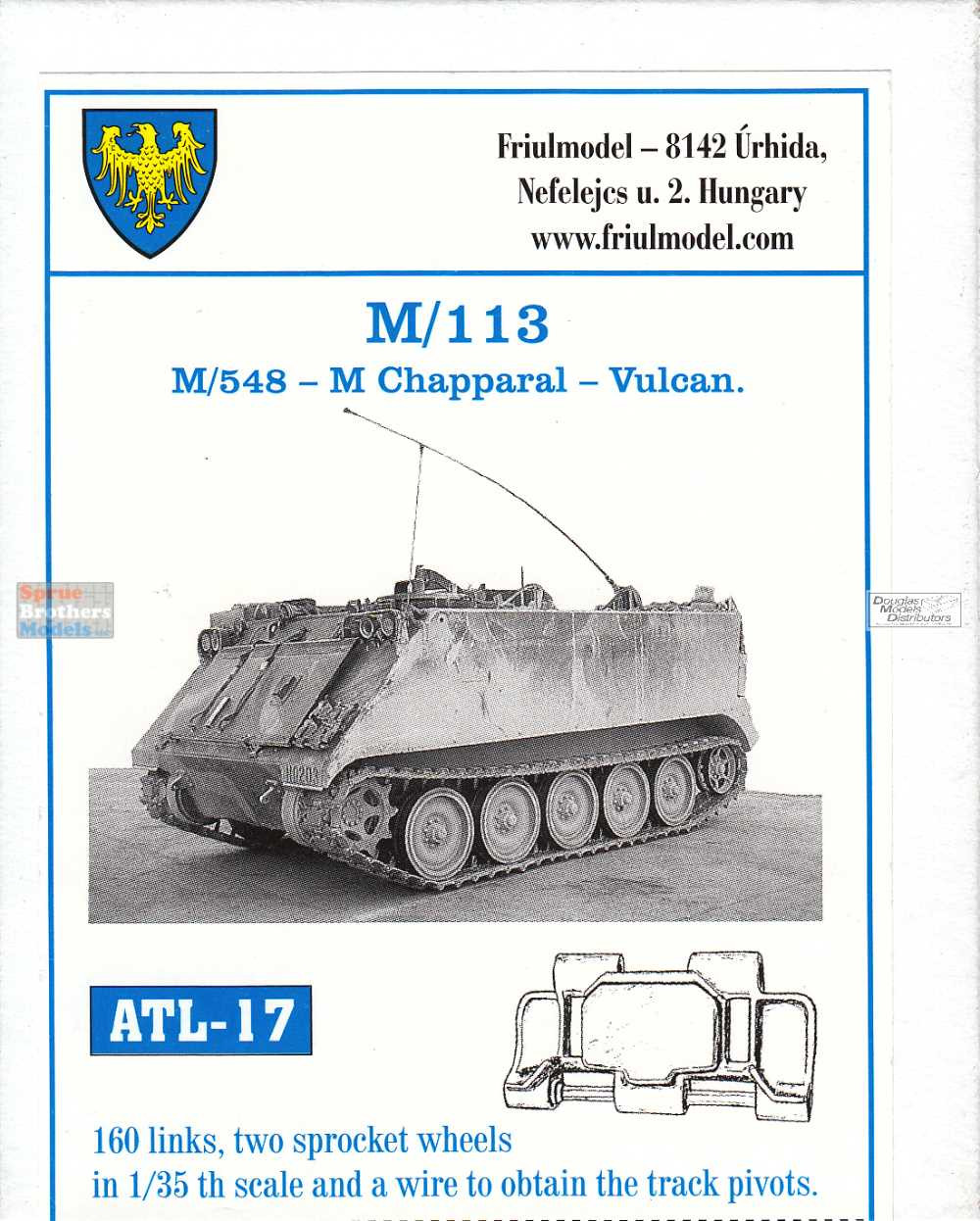 Frulmodel ATL-175 - 1/35 M24 Chaffee T85E1 ( Gomme Type) (Chaînes D