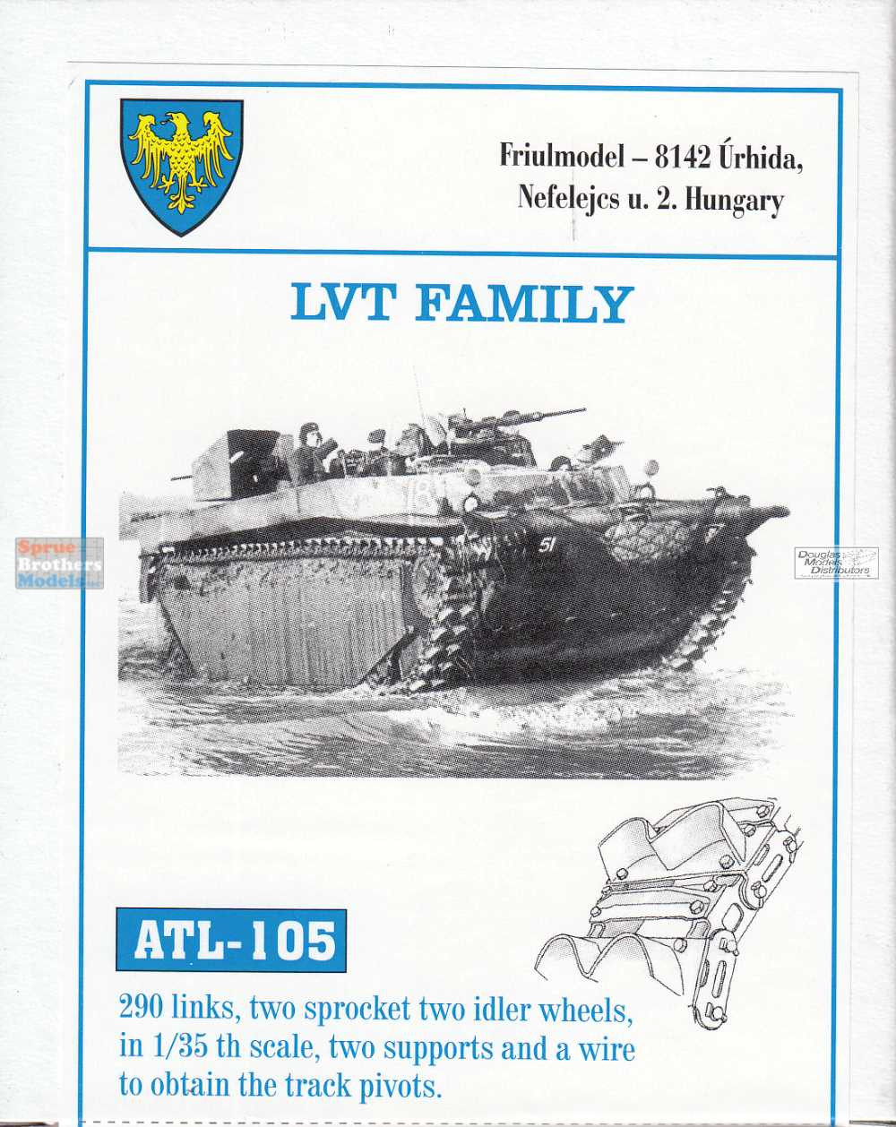 Friulmodel ATL-133 - Chenilles D'armure 1/35 Pour BMP-1 - Kit De Montage
