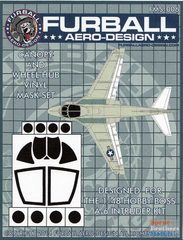FURFMS006 1:48 Furball Aero Design Canopy & Wheel Hub Vinyl Mask