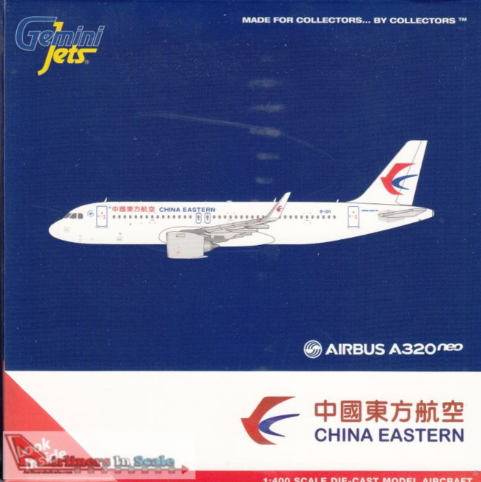 GEMGJ1599 1:400 Gemini Jets China Eastern Airbus A320neo Reg #B