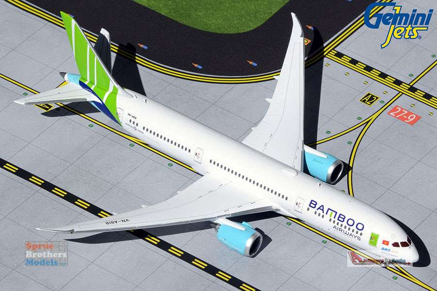 GEMGJ1923 1:400 Gemini Jets Bamboo Airways Boeing 787-9 Reg #VN