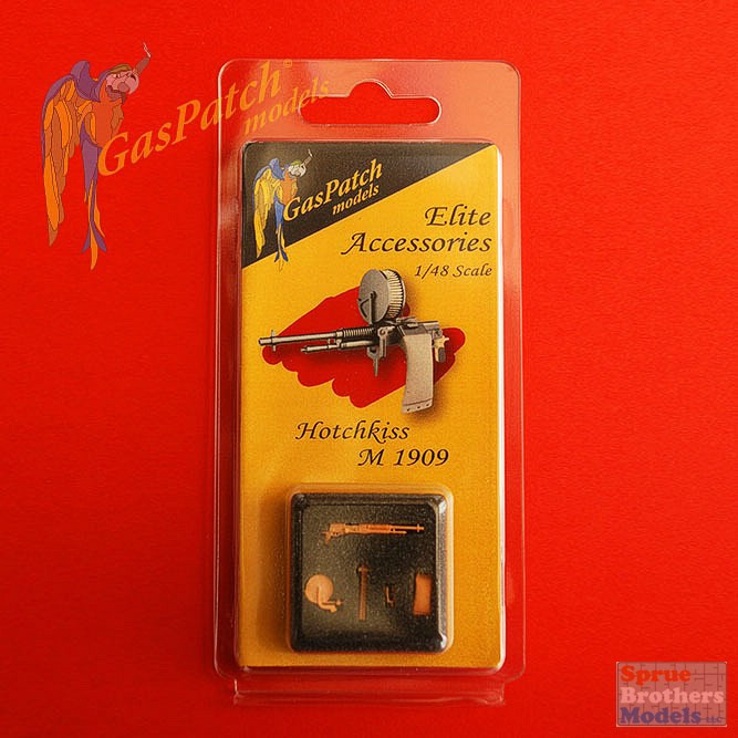 GPT48029 1:48 GasPatch Models Hotchkiss M 1909 Machine Gun - Sprue