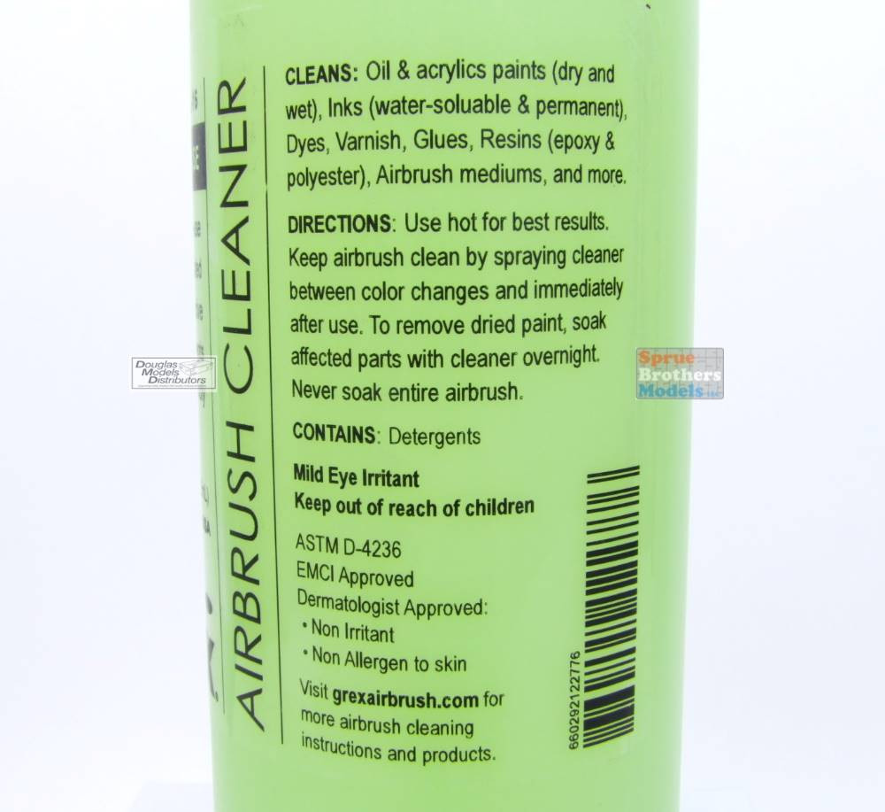 GRXGXCL-16 Grex Airbrush Cleaner 16oz - Sprue Brothers Models LLC