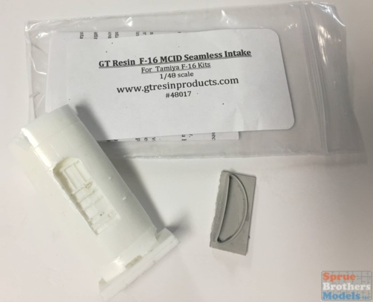 GTR48017 1:48 GT Resin F-16 Falcon MCID Seamless Intake (TAM kit)