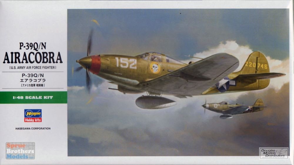 HAS09093 1:48 Hasegawa P-39Q P-39N Airacobra - Sprue Brothers