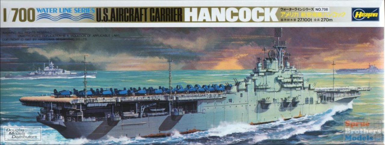 HAS49708 1:700 Hasegawa USS Hancock US Aircraft Carrier CV-19