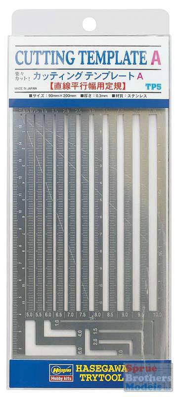 HAT71105 Hasegawa Tool - Cutting Template Set A TP5 - Sprue