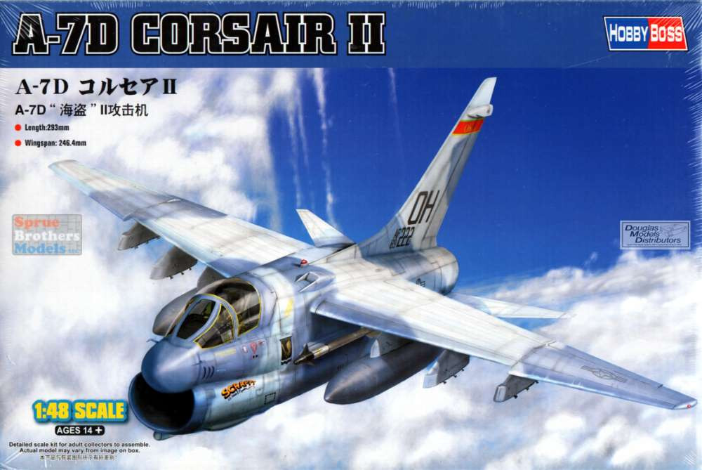 HBS80344 1:48 Hobby Boss A-7D Corsair II - Sprue Brothers Models LLC