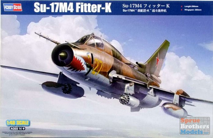 HBS81758 1:48 Hobby Boss Su-17M4 Fitter-K - Sprue Brothers Models LLC
