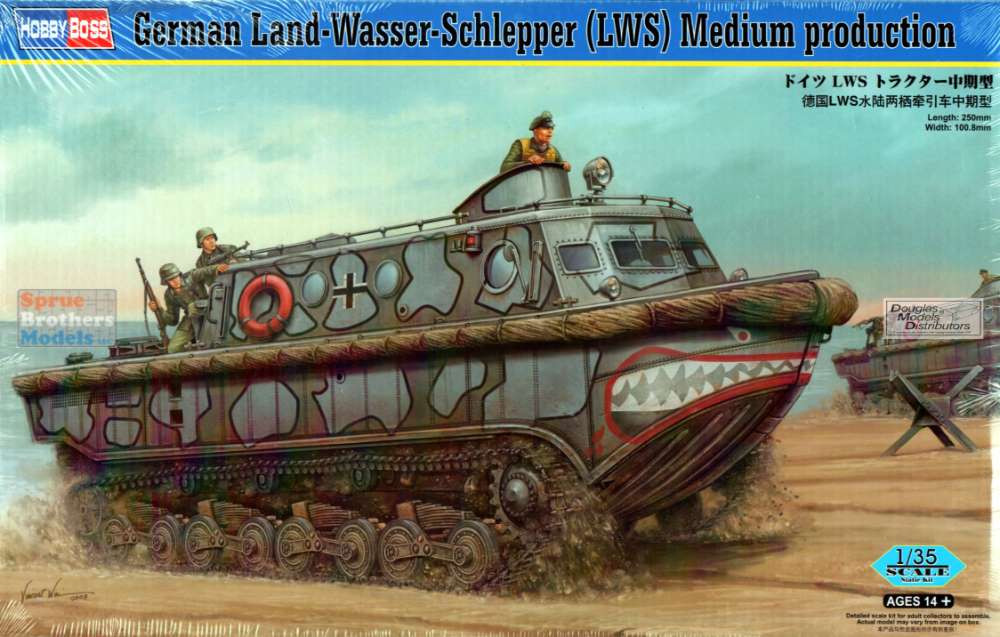 HBS82433 1:35 Hobby Boss German Land-Wasser-Schlepper (LWS) Medium