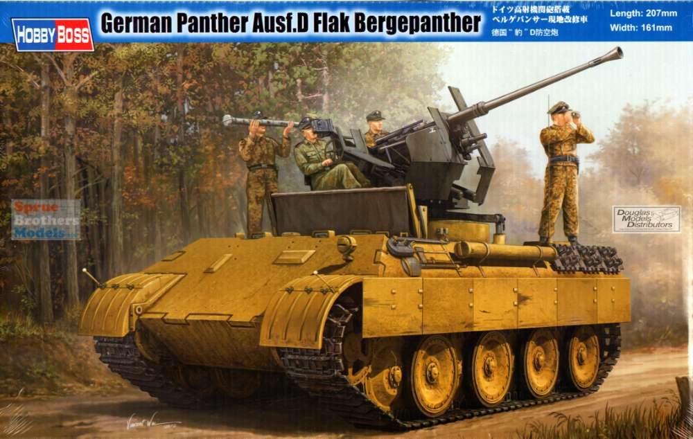 HBS82492 1:35 Hobby Boss Panther Ausf.D Flak Bergepanther - Sprue