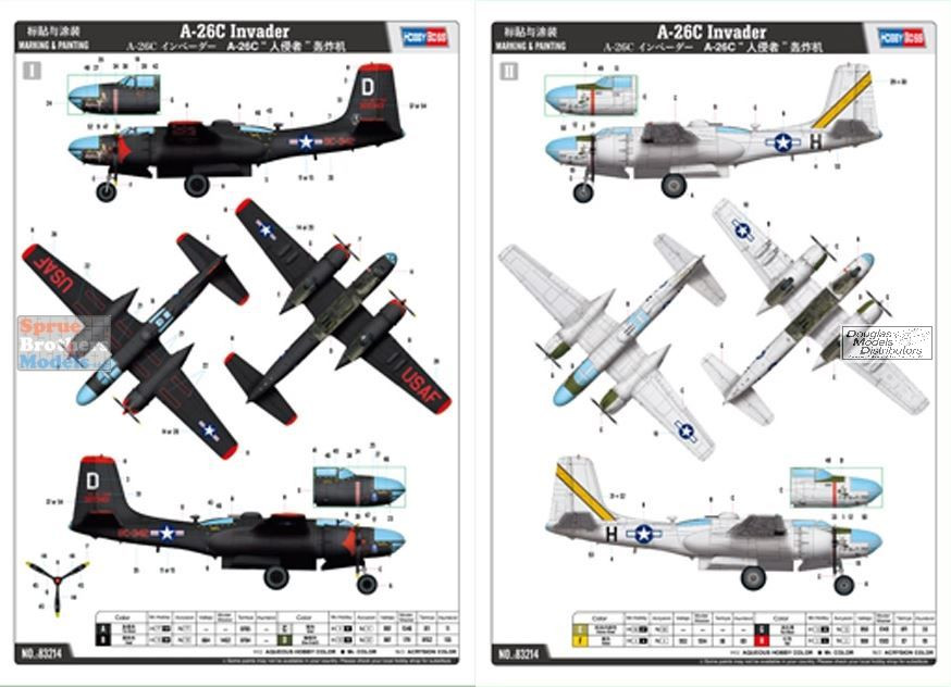 HBS83214 1:32 Hobby Boss A-26C Invader - Sprue Brothers Models LLC