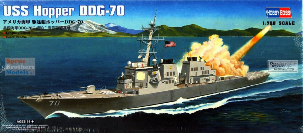 HBS83411 1:700 Hobby Boss USS Hopper DDG-70 - Sprue Brothers