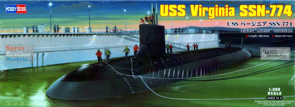 HBS83513 1:350 Hobby Boss USS Virginia SSN-774 - Sprue Brothers