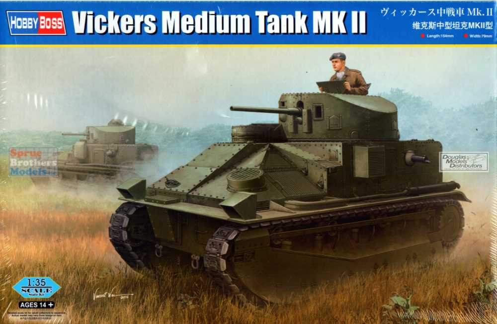 HBS83879 1:35 Hobby Boss Vickers Medium Tank Mk.II - Sprue
