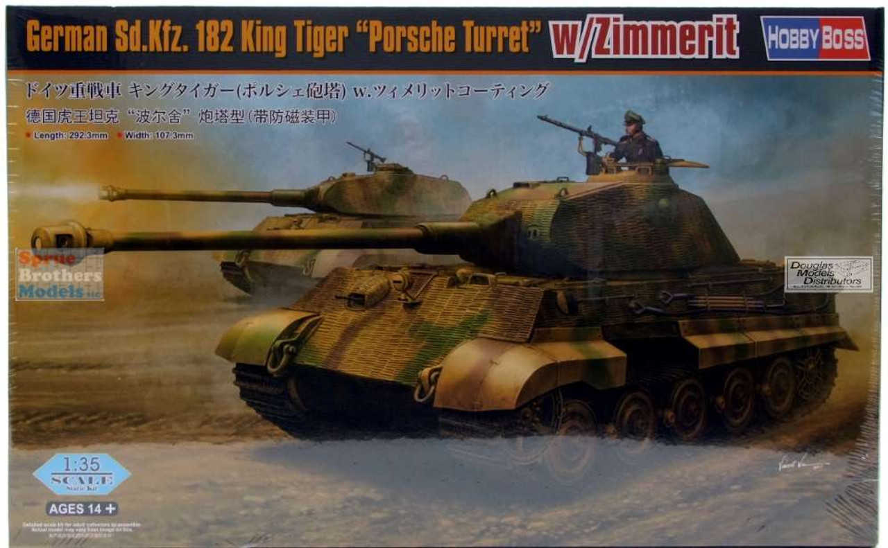 HBS84530 1:35 Hobby Boss Sd.Kfz.182 King Tiger Porcshe with Zimmerit