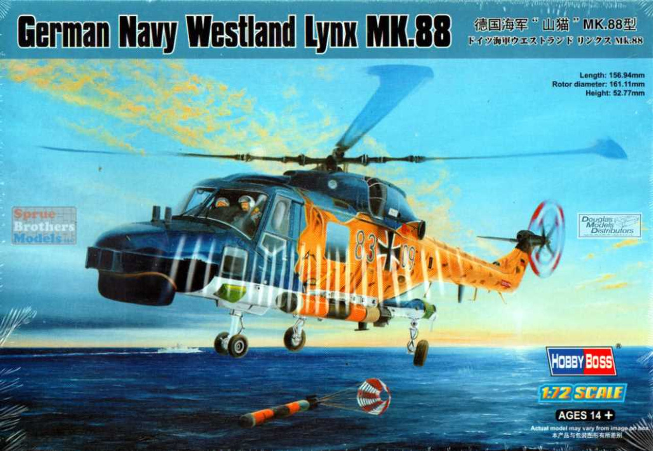 HBS87239 1:72 Hobby Boss German Navy Westland Lynx MK.88