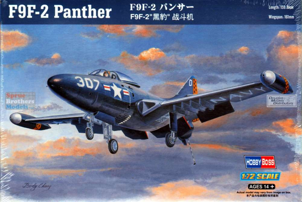 HBS87248 1:72 Hobby Boss F9F-2 Panther - Sprue Brothers Models LLC