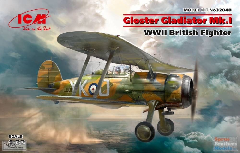 ICM32040 1:32 ICM Gloster Gladiator Mk.I - Sprue Brothers Models LLC