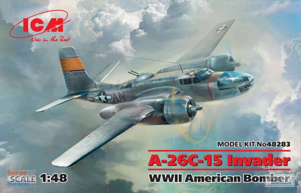 ICM48283 1:48 ICM A-26C-15 Invader WW2 American Bomber - Sprue