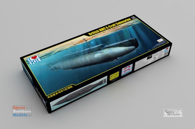 ILK63504 1:35 I Love Kit British HMS X-Craft Submarine - Sprue