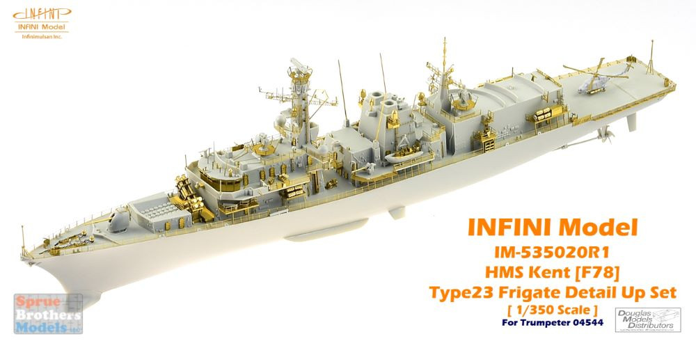 INFIM535020R1 1:350 Infini Model Type 23 Frigate HMS Kent F78