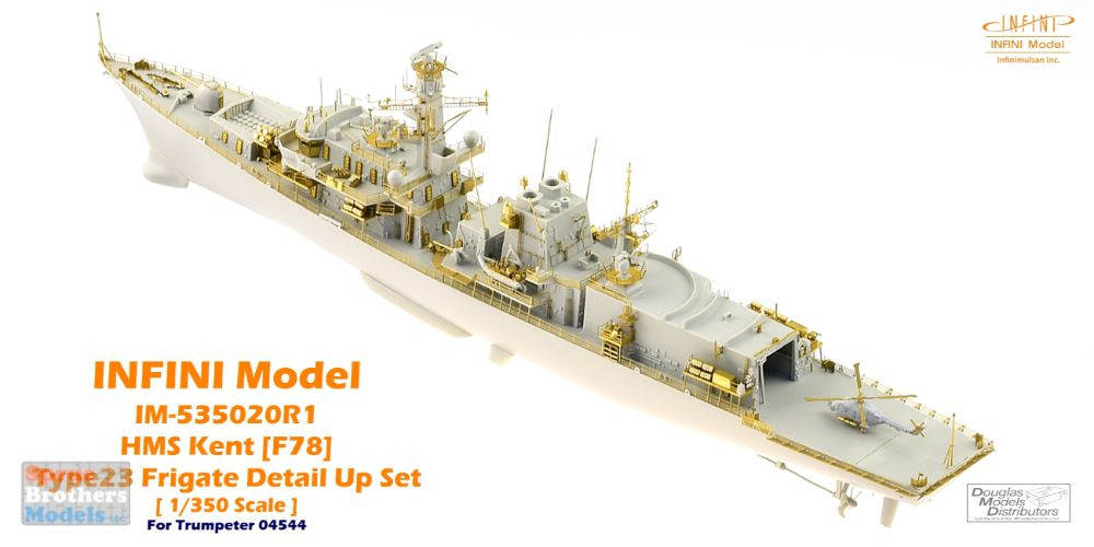 INFIM535020R1 1:350 Infini Model Type 23 Frigate HMS Kent F78