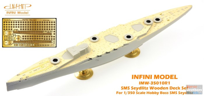 HobbyBoss 1/350 SMS Seydlitz Wooden Deck – EP Model WD86510