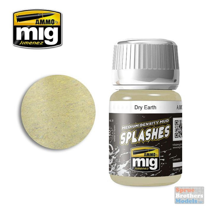 AMM1750 AMMO by Mig Splashes - Dry Earth - Sprue Brothers Models LLC