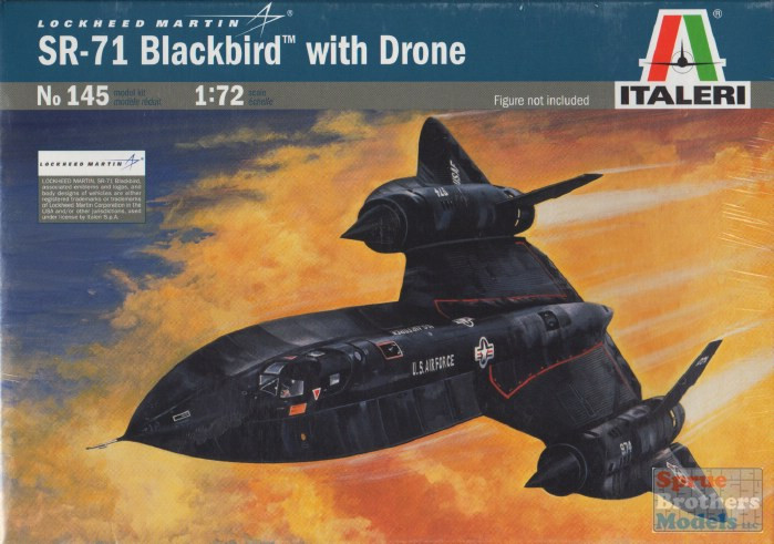 ITA0145 1:72 Italeri SR-71 Blackbird with Drone - Sprue Brothers