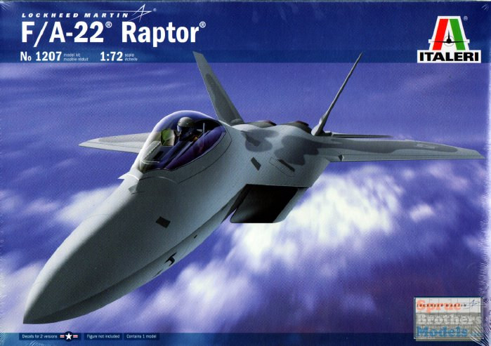 ITA1207 1:72 Italeri F-22 Raptor - Sprue Brothers Models LLC