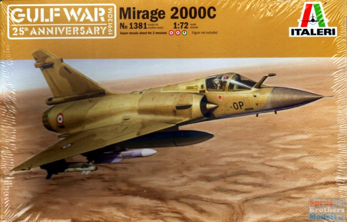 ITA1381 1:72 Italeri Mirage 2000C Gulf War 25th Anniversary