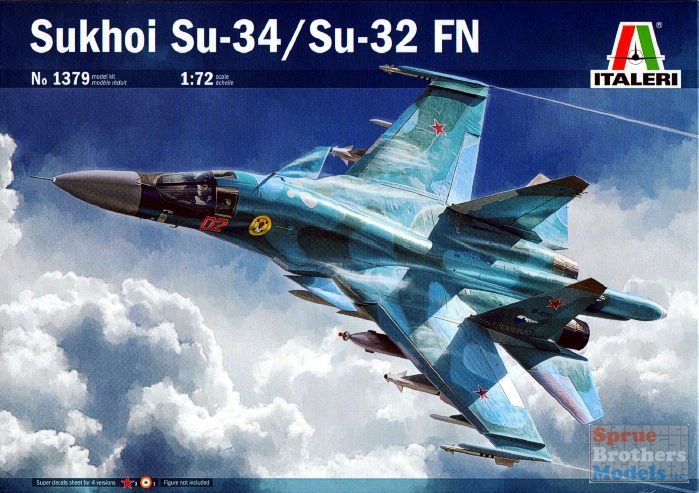 ITA1379 1:72 Italeri Sukhoi Su-34 / Su-32 FN Fullback - Sprue