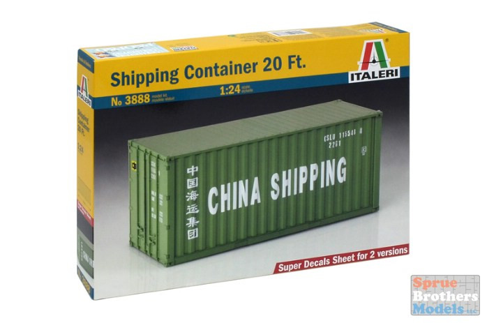 ITA3888 1:24 Italeri Shipping Container 20 Ft - Sprue Brothers