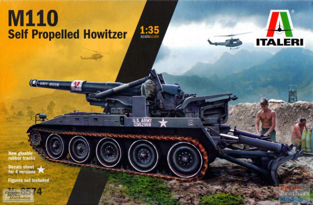 ITA6574 1:35 Italeri M110 Self Propelled Howitzer - Sprue Brothers