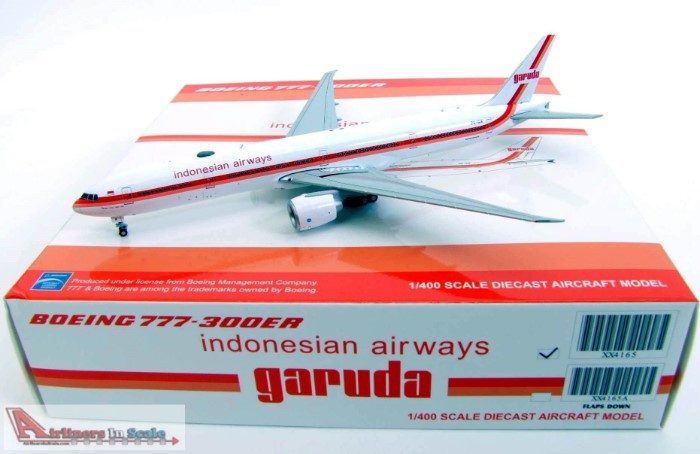 JCW4165 1:400 JC Wings Garuda Indonesian Airways Boeing 777-300ER