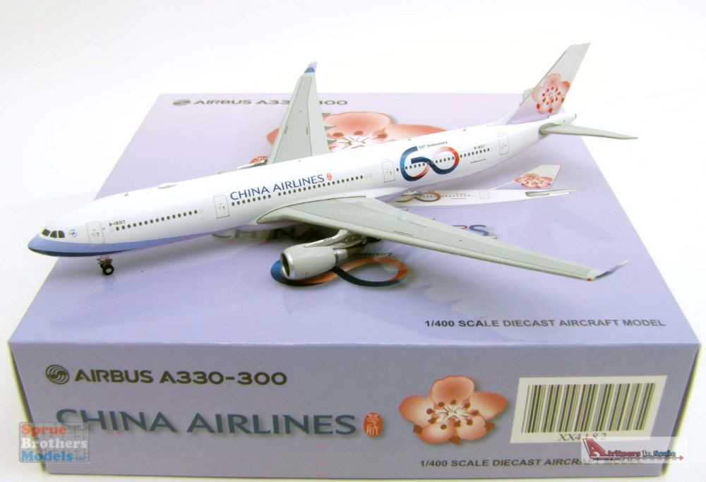 JCW4182 1:400 JC Wings China Airlines Airbus A330-300 Reg #B-18317