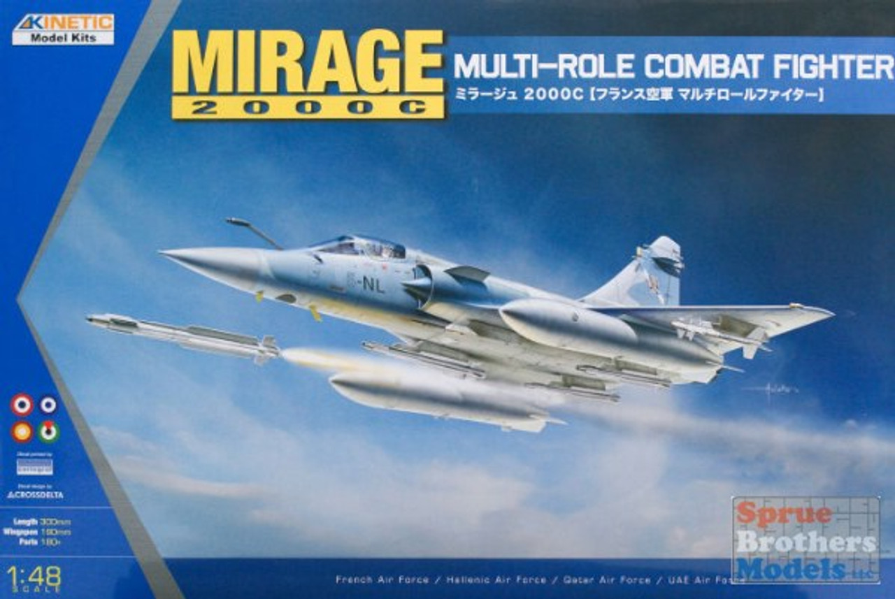 KIN48042 1:48 Kinetic Mirage 2000C Multi-Role Combat Fighter