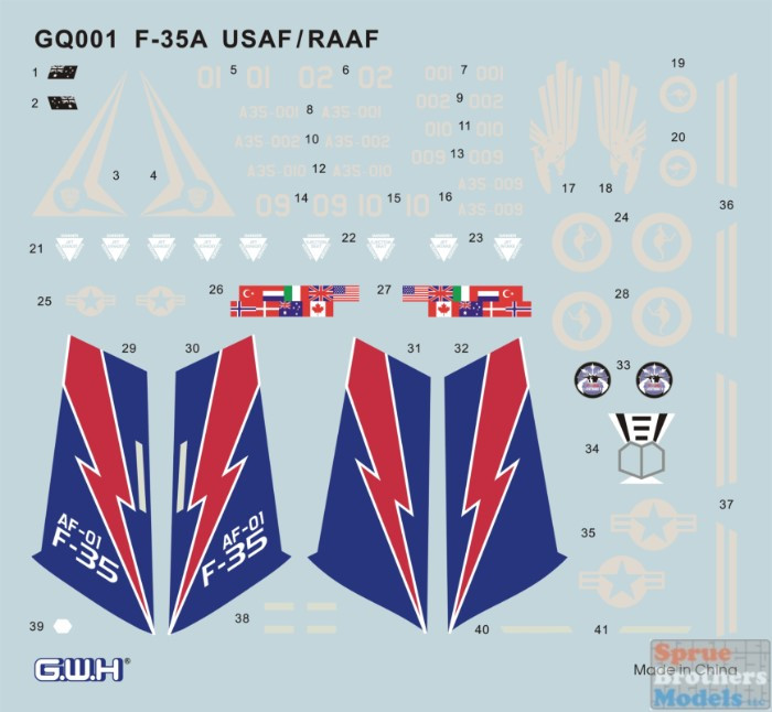 LNRGQ001 Great Wall Hobby Egg Plane F-35A Lightning II USAF/RAAF