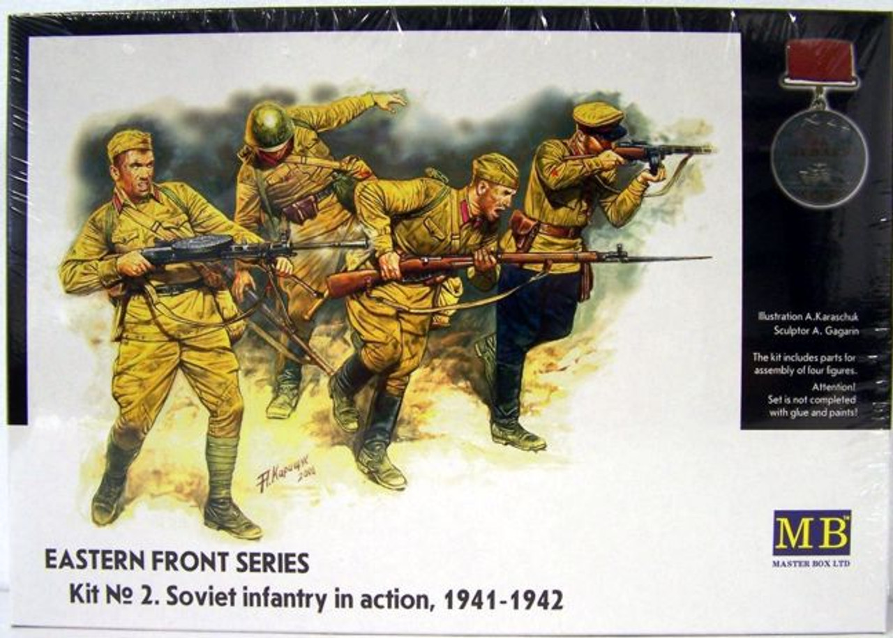 MBM35023 1:35 MB Master Box WWII Soviet Infantry in Action, 1941-1942  Eastern Front #3523