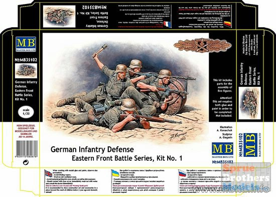 MBM35102 1:35 Masterbox German Infantry Defense, Eastern Front 5