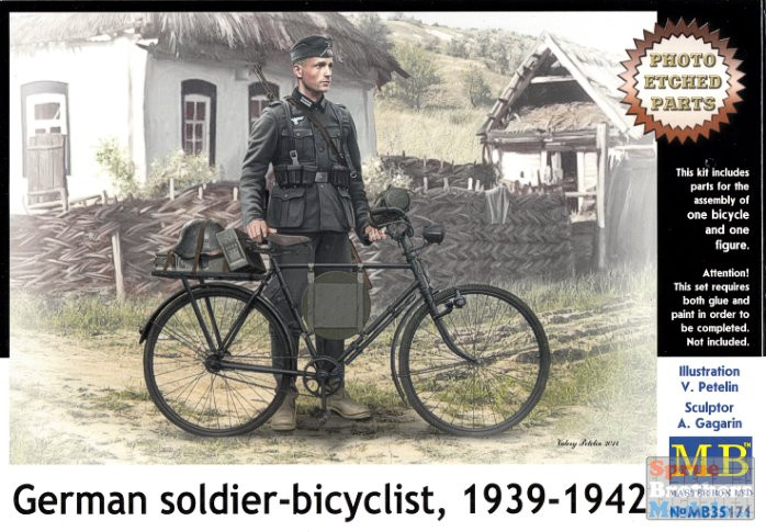 MBM35171 1:35 Masterbox German Soldier-Bicyclist, 1939-1942 with