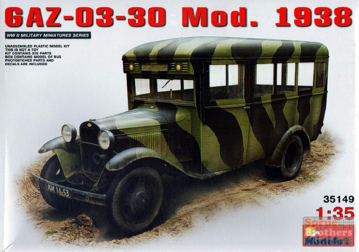 (未使用･未開封品)　ミニアート 1/35 GAZ-03-30バス プラモデル df5ndr3 MIA35149 1:35 Miniart GAZ-03-30 Mod. 1938 Truck - Sprue Brothers