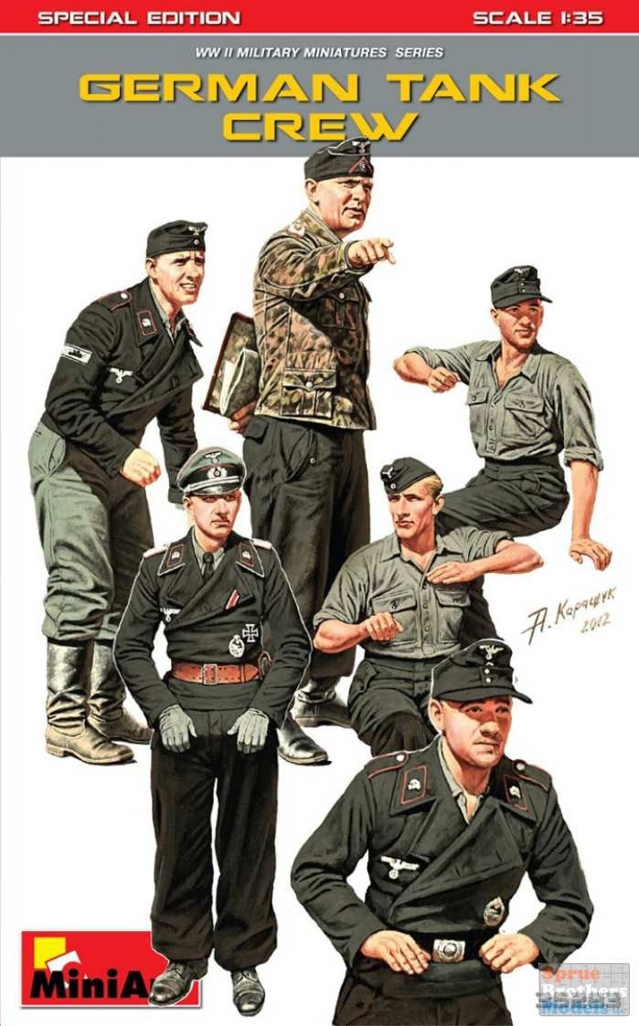 MIA35283 1:35 MiniArt German Tank Crew Figure Set - Sprue Brothers