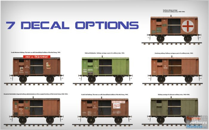 MIA35300 1:35 Miniart Soviet Railway Wagon 'Teplushka' - Sprue