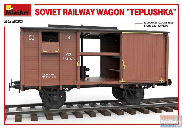 MIA35300 1:35 Miniart Soviet Railway Wagon 'Teplushka' - Sprue